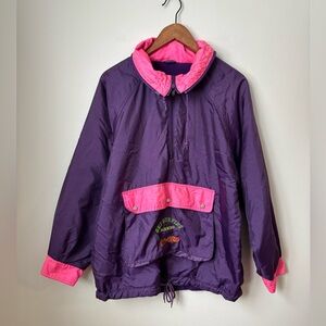 Vintage Ski Surfing fleece lined jacket